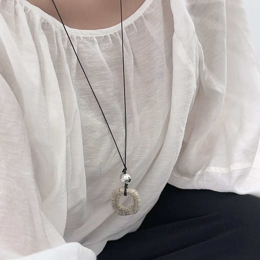 Geometric Square Necklace Design Of Special Interest