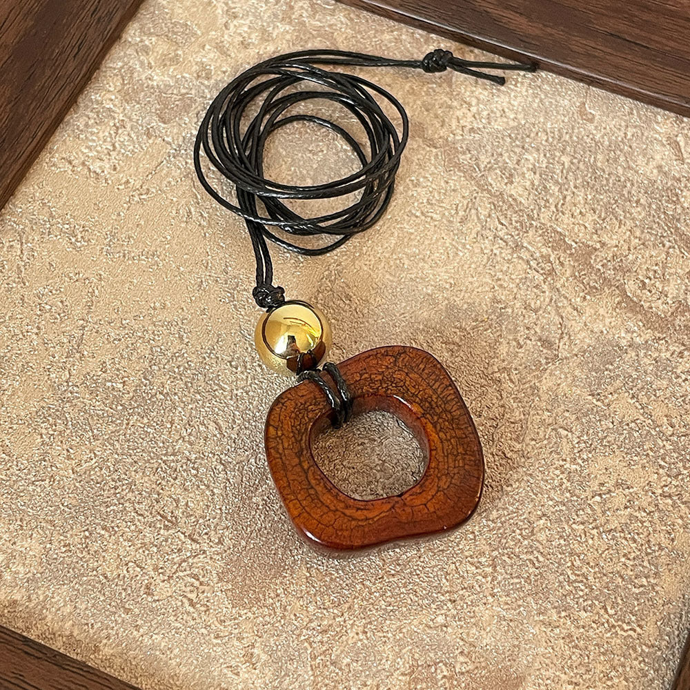 Geometric Square Necklace Design Of Special Interest