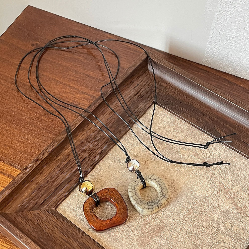 Geometric Square Necklace Design Of Special Interest