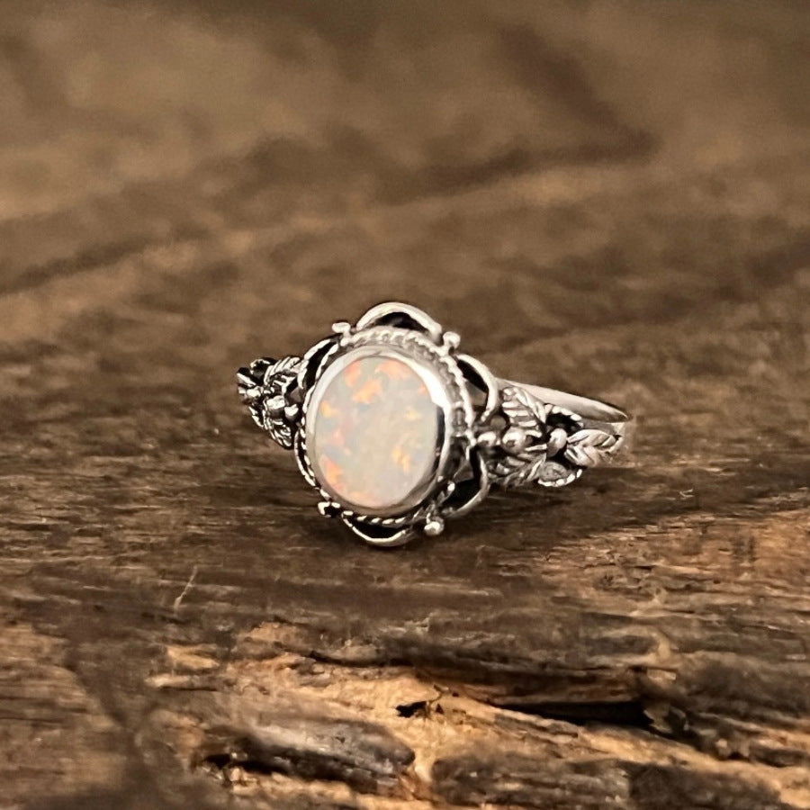 Moonstone Resin Ring Psychedelic Fashion Party