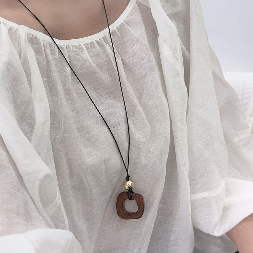 Geometric Square Necklace Design Of Special Interest